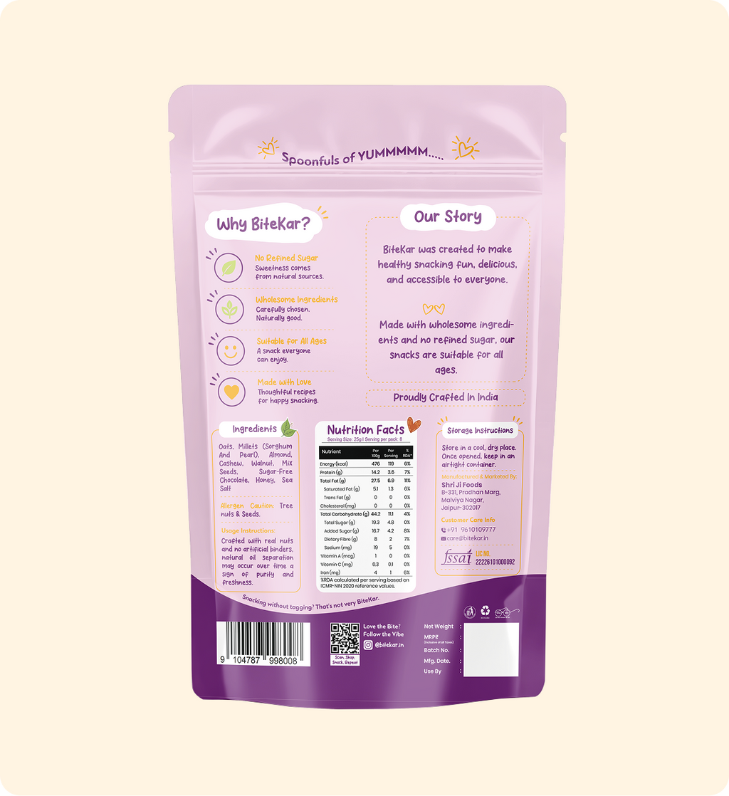 Bitekar Dark Cocoa  Millet Crunch