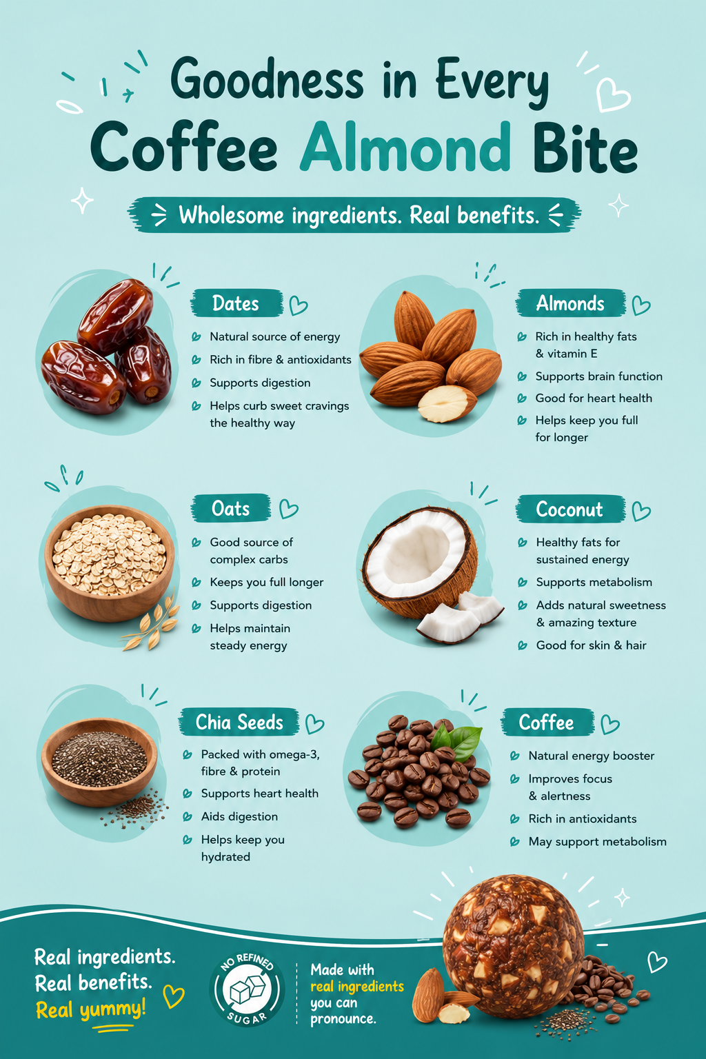 Bitekar Coffee Almond Bites