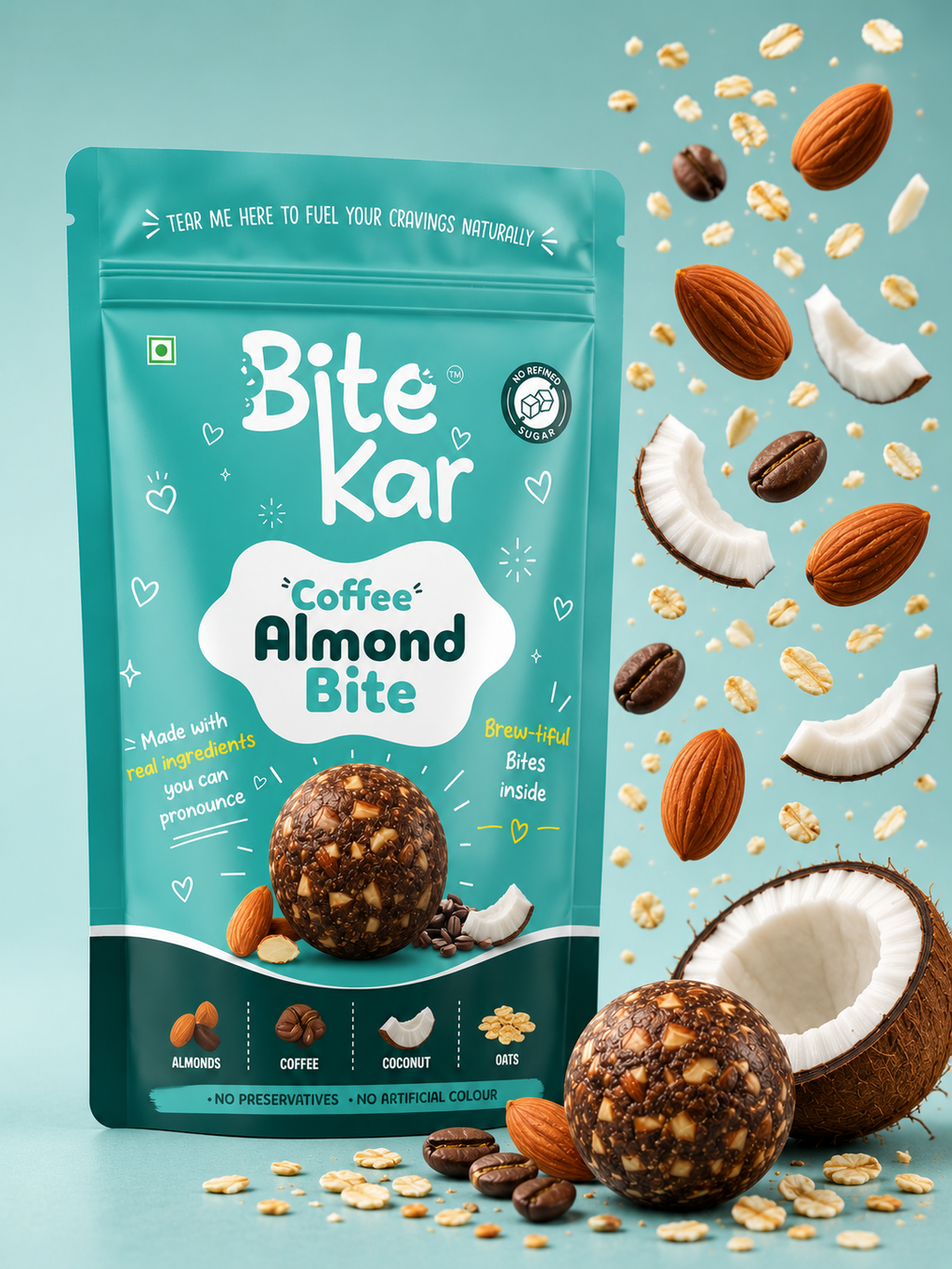 Bitekar Coffee Almond Bites