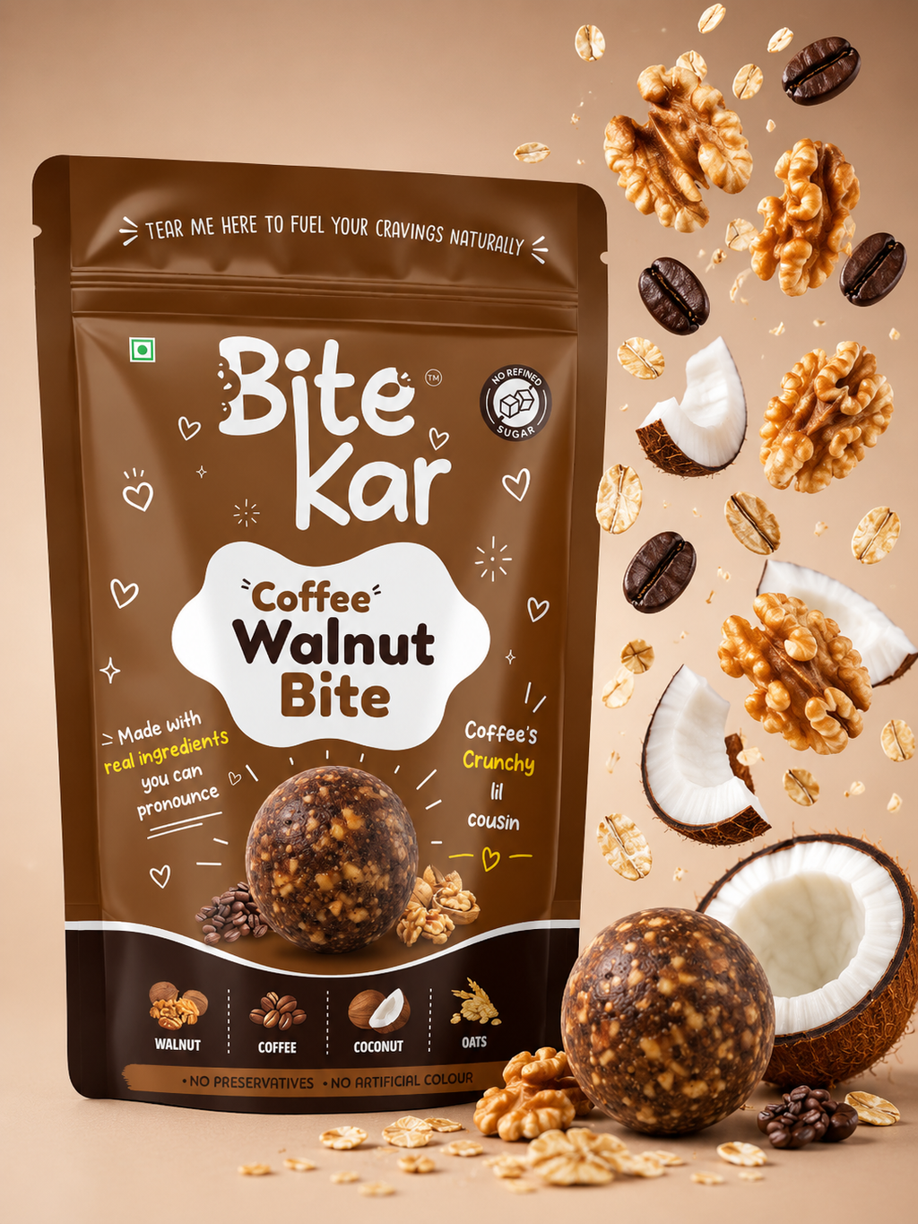Bitekar Coffee Walnut Bites